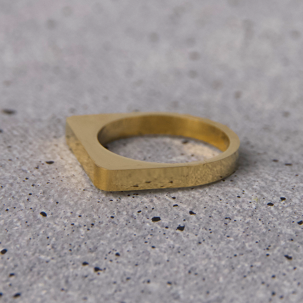Anillo Sol Cuadrado