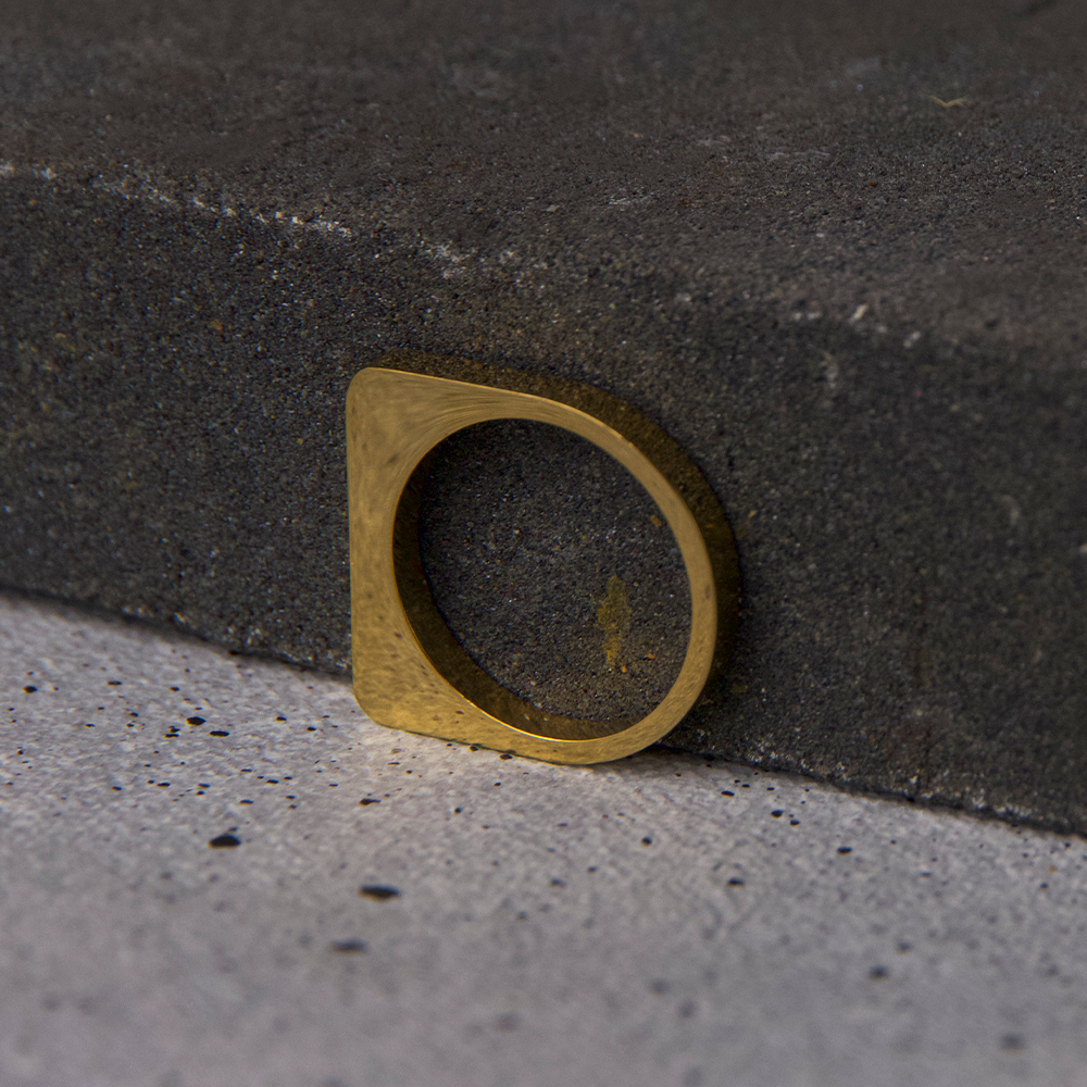 Anillo Sol Cuadrado